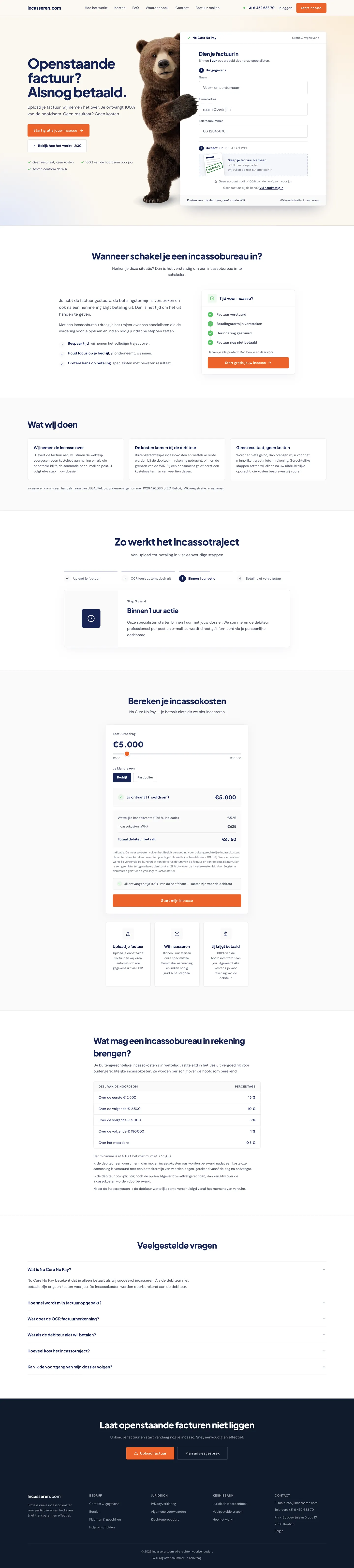 Incasseren.com home page